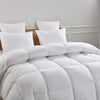 Serta Goose Feather Down Fiber Cotton Comforter Queen Size - 100% Cotton Duvet Insert