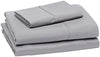 Amazon Basics Lightweight Super Soft Easy Care Wrinkle-Free Breathable Brushed Microfiber 3-Piece Bed Sheet Set