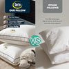 Serta Hotel Collection Bed Pillows Queen/Standard Size Set of 2, 400 Thread Count 100% Cotton Cover