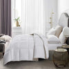 Serta Goose Feather Down Fiber Cotton Comforter Queen Size - 100% Cotton Duvet Insert