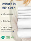 Extra Deep King Sheet Set - 6 Piece Breathable and Cooling Sheets