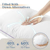 JOLLYVOGUE Pillows Queen Size Set of 2, Soft Supportive Bed Pillows with Super Soft Down Alternative Fill