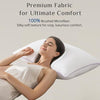 JOLLYVOGUE Pillows Queen Size Set of 2, Soft Supportive Bed Pillows with Super Soft Down Alternative Fill