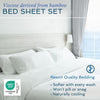 Hotel Sheets Direct 4 Piece Bed Sheet Set Full Size, 100% Viscose Derived from Bamboo Sheets Set with 2 Pillowcases