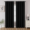 CUCRAF Black Blackout Curtains 84 inch Length 2 Panels Set