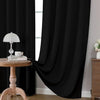 CUCRAF Black Blackout Curtains 84 inch Length 2 Panels Set