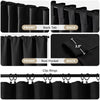 Joydeco Blackout Curtains for Bedroom, Black out curtains 96 inch long 2 Panels