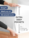 Extra Deep King Sheet Set - 6 Piece Breathable and Cooling Sheets