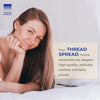 THREAD SPREAD 100% Egyptian Cotton Sheets Full Size - 600 Thread Count White Sheet, 4 PC 16" Deep Pocket Full Size Sheets Sets