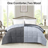 Homelike Moment Comforters Queen Size - Grey Duvet Insert Down Alternative Bed Queen Comforter