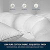 Serta Goose Feather Down Fiber Cotton Comforter Queen Size - 100% Cotton Duvet Insert