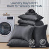 7 Pieces Queen Comforter Set, All Season Reversible Bed in a Bag