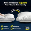 Serta Hotel Collection Bed Pillows Queen/Standard Size Set of 2, 400 Thread Count 100% Cotton Cover