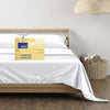 THREAD SPREAD 100% Egyptian Cotton Sheets Full Size - 600 Thread Count White Sheet, 4 PC 16" Deep Pocket Full Size Sheets Sets