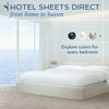 Hotel Sheets Direct 4 Piece Bed Sheet Set Full Size, 100% Viscose Derived from Bamboo Sheets Set with 2 Pillowcases