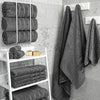 American Soft Linen Luxury 4 Piece Bath Towel Set, 600 GSM 100% Cotton Turkish Bath Towels for Bathroom, 27x54 in Large Bathroom Shower Towels, Dark Gray : Home &amp; Kitchen