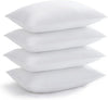 Acanva Bed Pillows for Sleeping, Cooling Hotel Quality with Premium Soft 3D Down Alternative Fill for Back, Stomach or Side Sleepers, King (Pack of 4), White