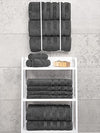 American Soft Linen Luxury 4 Piece Bath Towel Set, 600 GSM 100% Cotton Turkish Bath Towels for Bathroom, 27x54 in Large Bathroom Shower Towels, Dark Gray : Home &amp; Kitchen