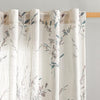 HOME Sheer Curtains 84 inches Long 2 Panels for Living Room Window Farmhouse Flax Linen Curtains