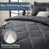 7 Pieces Queen Comforter Set, All Season Reversible Bed in a Bag