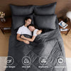 7 Pieces Queen Comforter Set, All Season Reversible Bed in a Bag