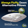 Serta Hotel Collection Bed Pillows Queen/Standard Size Set of 2, 400 Thread Count 100% Cotton Cover