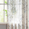 HOME Sheer Curtains 84 inches Long 2 Panels for Living Room Window Farmhouse Flax Linen Curtains