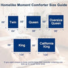 Homelike Moment Comforters Queen Size - Grey Duvet Insert Down Alternative Bed Queen Comforter
