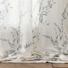 HOME Sheer Curtains 84 inches Long 2 Panels for Living Room Window Farmhouse Flax Linen Curtains