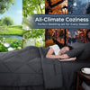 7 Pieces Queen Comforter Set, All Season Reversible Bed in a Bag