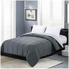 Homelike Moment Comforters Queen Size - Grey Duvet Insert Down Alternative Bed Queen Comforter