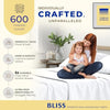 THREAD SPREAD 100% Egyptian Cotton Sheets Full Size - 600 Thread Count White Sheet, 4 PC 16" Deep Pocket Full Size Sheets Sets