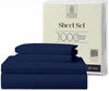 Kotton Culture 4 Pc Full Sheet Set - 1000 Thread Count 100% Egyptian Cotton Premium Hotel Luxury Bedding