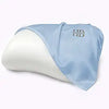 Ice Silk Pillowcase, Super Soft and Cooling Polyester Spandex Pillow Covers 2 Pack with Zipperless Design, Ideal for Women and Men (Light bluepillowcase)
