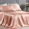 FreshCulture Satin Sheets Full Size - 4 Piece Luxury Soft Silky Full Size Bed Sheets