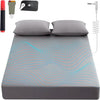 Grounding Sheets King, 90% Organic Cotton+ 10% Pure Silver Fiber,Grounded Bed Sheet Kit