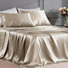 FreshCulture Satin Sheets Full Size - 4 Piece Luxury Soft Silky Full Size Bed Sheets