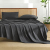 Andency Dark Grey Sheets King Set 4 Pieces, Super Soft Sheets for King Size Bed