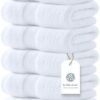 Luxury White Hand Towels - Soft 100% Turkish Cotton