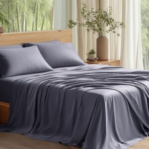 Bedsure Queen Sheet Set, Cooling Sheets for Queen Size Bed Set