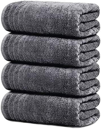 Tens Towels Pack of 4 Extra Large Bath Towels
