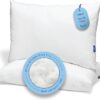 Casper Sleep Original Pillow 2-Pack, Standard Size – Medium Soft Feel, Down-Alternative Fill, Supports Side, Back & Stomach Sleepers, Neck Pain Relief, Machine Washable