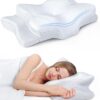 Ultra Pain Relief Cooling Pillow for Neck Support, Adjustable Cervical Pillow Cozy Sleeping, Odorless Ergonomic Contour Memory Foam Pillows, Orthopedic Bed Pillow for Side Back Stomach Sleeper