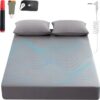 Grounding Sheets King, 90% Organic Cotton+ 10% Pure Silver Fiber,Grounded Bed Sheet Kit
