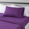 Amazon Basics 3 Piece Lightweight Super Soft Easy Care Microfiber Bed Sheet Set with 14