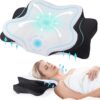 DONAMA Cervical Pillow for Neck and Shoulder,Contour Memory Foam Pillow,Ergonomic Neck Support Pillow for Side Back Stomach Sleepers with Pillowcase
