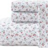 Laura Ashley - Queen Sheet Set, Crisp & Cool Cotton Percale Bedding with Deep Pockets